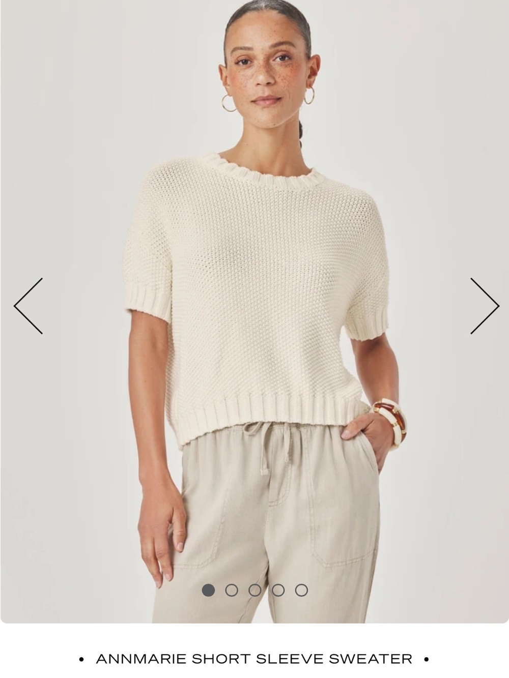 Splendid Annmarie short sleeve sweater